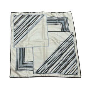 Tiziano Vintage Brown and Tan with Silver and Gold Thread Scarf